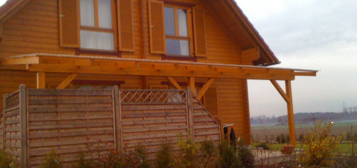 Terrassenüberdachung aus Holz Gernach von Bauelementehandel & Montageservice Rainer Schüll